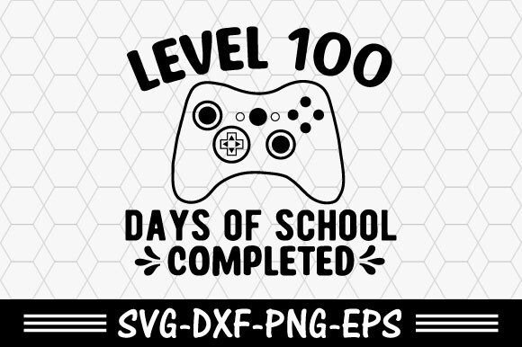 100 Days of School SVG for Graphics and T-Shirt Designs