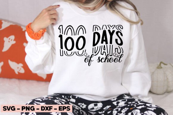 100 Days of School SVG Trendy Teacher 34