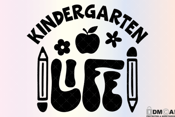Kindergarten Life Graphics for Print Templates