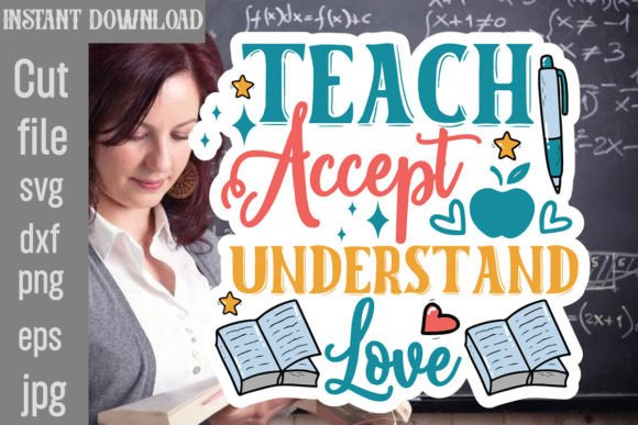 Teach Accept Understand Love SVG: Crafts & Graphics for Local Brands