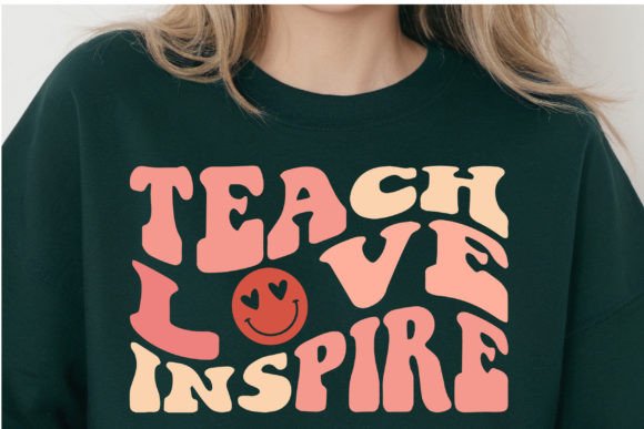 Teach, Love, Inspire SVG: Teacher Life Graphics for Crafts & Content