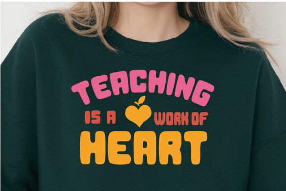 Teaching is a Work of Heart Graphics for Local Branding